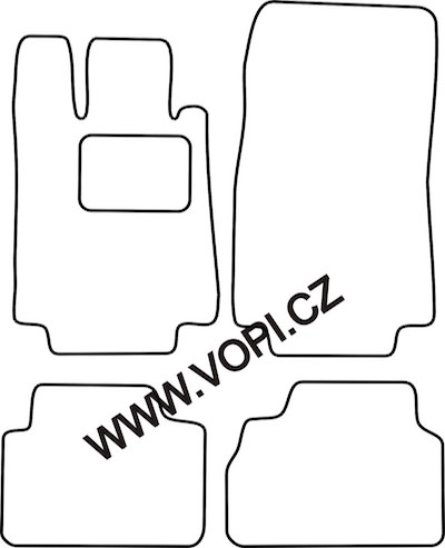 Autokoberce Mercedes S W220 1998 - 2005 Perfectfit (2920)